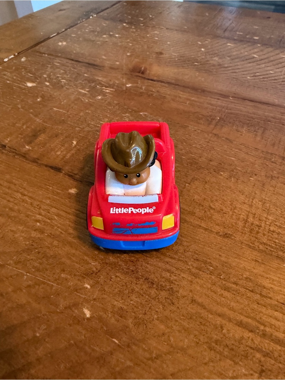 Fisher Price Little People cowboy wheelie as is